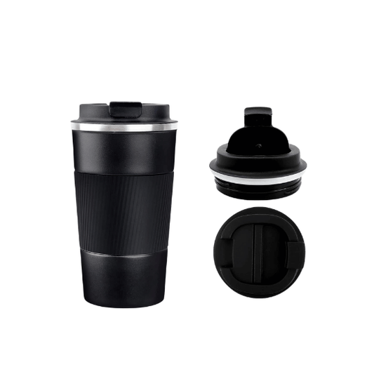 Black Stainless Steel Travel Mug - 500ml