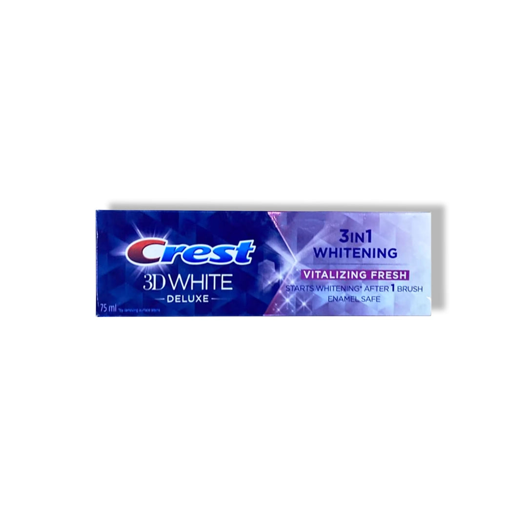 Crest 3D White 3 In 1 Whitening Vitalizing Fresh Toothpaste - 75ml