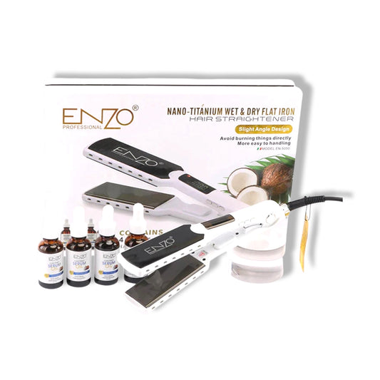 ENZO Professional Titanium Flat Iron Hair Straightener