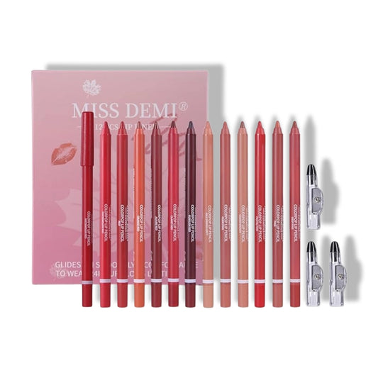 Miss Demi Sculpting Matte Velvet Lip Liner - 12 Colors